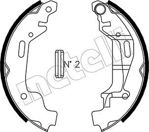 Brake Shoe Set METELLI 53-0314