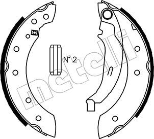 Brake Shoe Set METELLI 53-0350