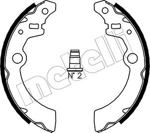 Brake Shoe Set METELLI 53-0404