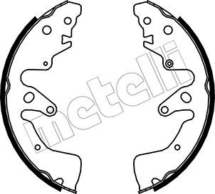 Brake Shoe Set METELLI 53-0407