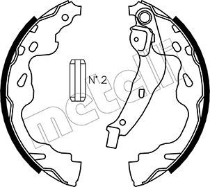 Brake Shoe Set METELLI 53-0438