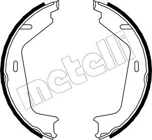 Комплект гальмівних колодок, стоянкове гальмо METELLI 53-0479