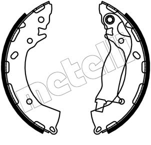 Brake Shoe Set METELLI 53-0747