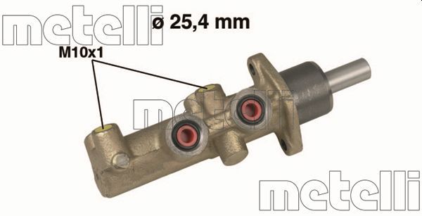 Головний гальмівний циліндр METELLI 05-0481