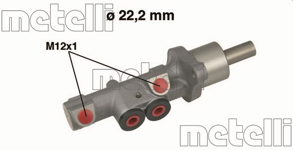 Головний гальмівний циліндр METELLI 05-0534