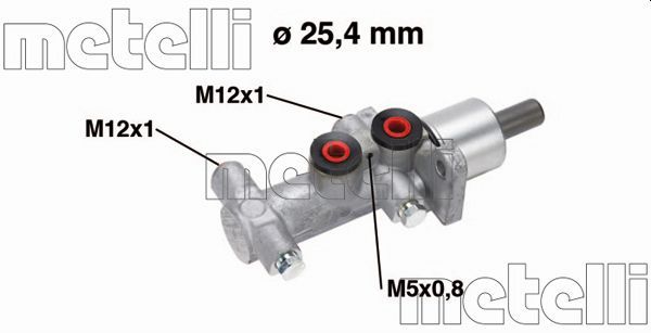 Головний гальмівний циліндр METELLI 05-0767