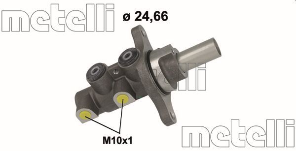 Pagrindinis cilindras, stabdžiai METELLI 05-1155