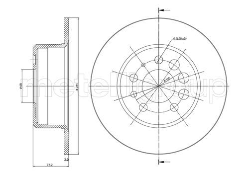 Brake Disc METELLI 23-0074