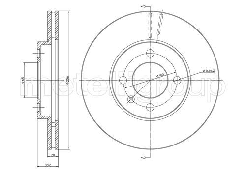 Brake Disc METELLI 23-0230C