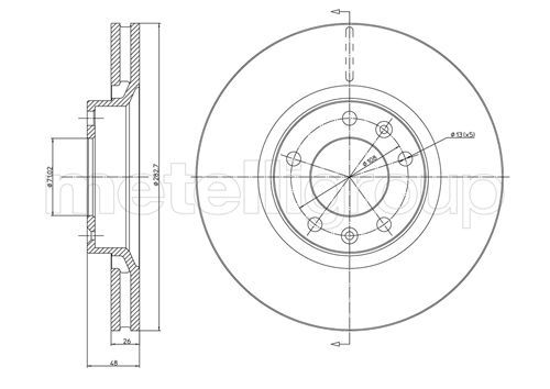 Brake Disc METELLI 23-0295