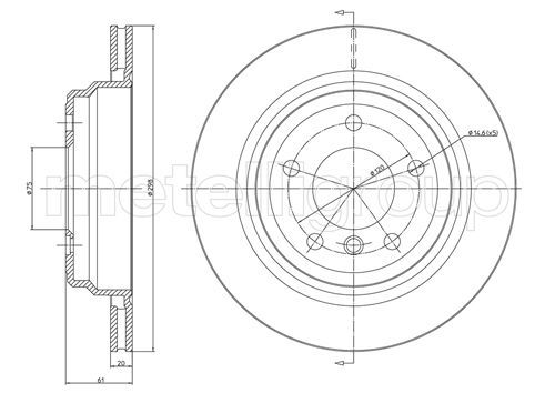 Brake Disc METELLI 23-0398C