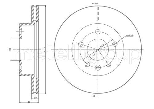 Brake Disc METELLI 23-0416