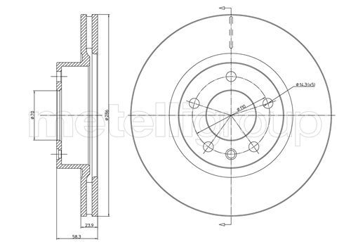 Brake Disc METELLI 23-0446