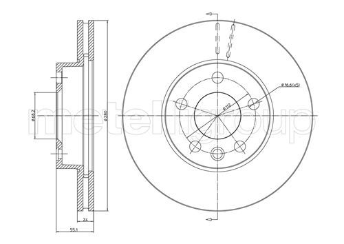 Brake Disc METELLI 23-0507