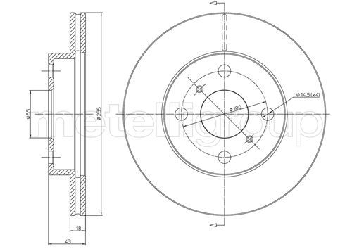 Brake Disc METELLI 23-0552C