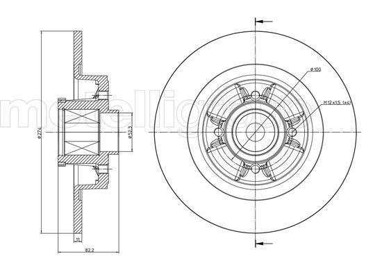 Brake Disc METELLI 23-0584