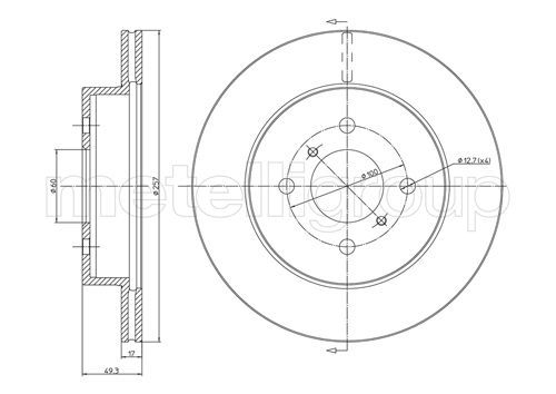 Brake Disc METELLI 23-0586