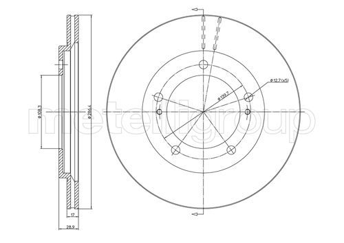 Brake Disc METELLI 23-0589