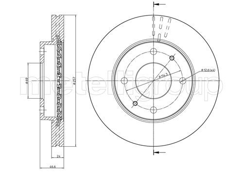 Brake Disc METELLI 23-0591