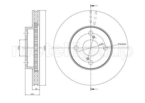 Brake Disc METELLI 23-0640C