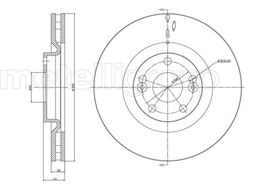 Brake Disc METELLI 23-0678