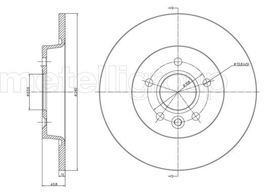 Brake Disc METELLI 23-0686C