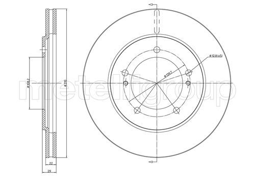 Brake Disc METELLI 23-0697