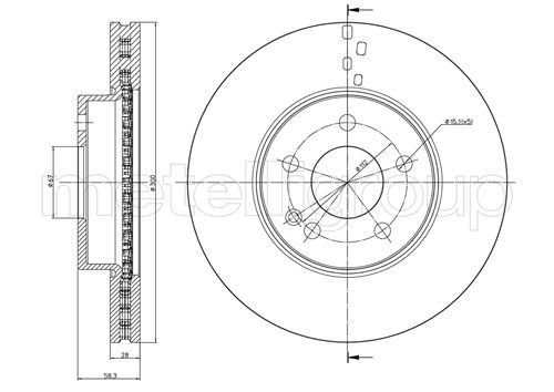 Brake Disc METELLI 23-0723