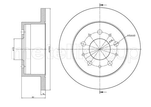 Brake Disc METELLI 23-0731