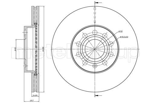 Brake Disc METELLI 23-0734C