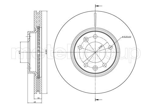 Brake Disc METELLI 23-0794C