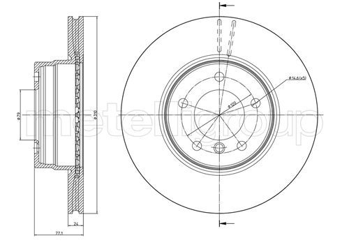 Brake Disc METELLI 23-0809C