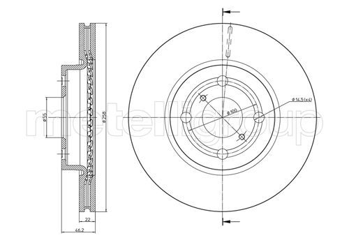 Brake Disc METELLI 23-0879C