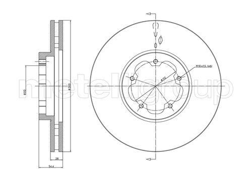 Brake Disc METELLI 23-0899