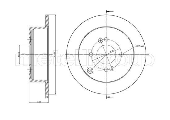 Brake Disc METELLI 23-0931C