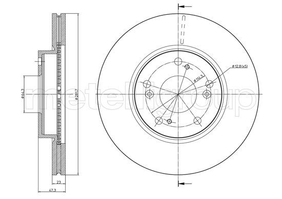 Brake Disc METELLI 23-0932C