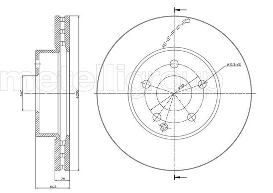 Brake Disc METELLI 23-0935C