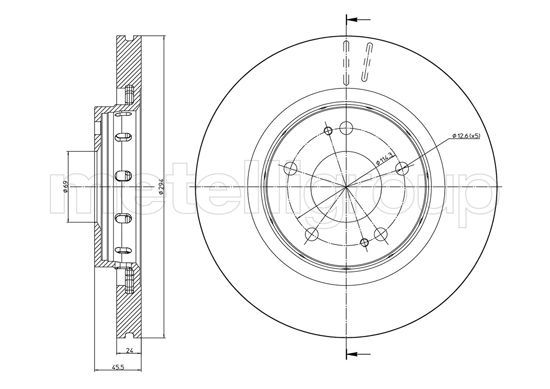 Brake Disc METELLI 23-0939C