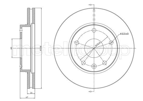 Brake Disc METELLI 23-1137