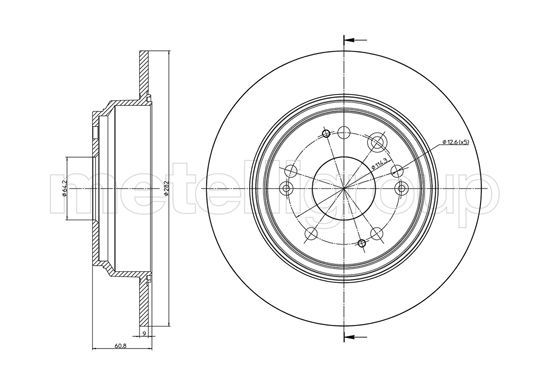 Brake Disc METELLI 23-1352C