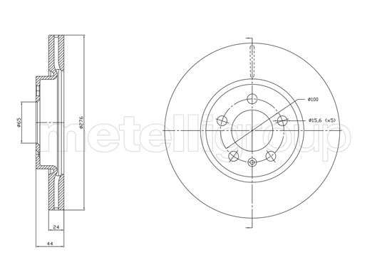 Brake Disc METELLI 23-1842C