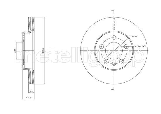 Brake Disc METELLI 23-1843C