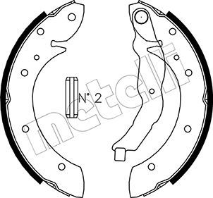 Brake Shoe Set METELLI 53-0015