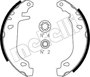 Brake Shoe Set METELLI 53-0022