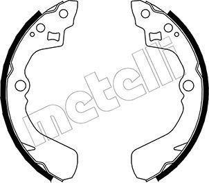 Комплект гальмівних колодок METELLI 53-0037