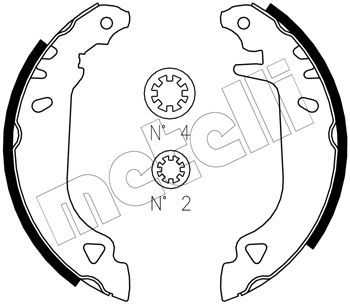 Brake Shoe Set METELLI 53-0066J