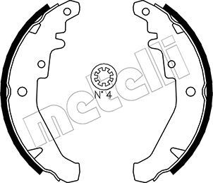 Brake Shoe Set METELLI 53-0078