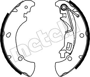 Brake Shoe Set METELLI 53-0084