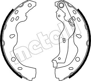 Brake Shoe Set METELLI 53-0096