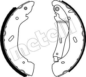 Комплект гальмівних колодок METELLI 53-0134
